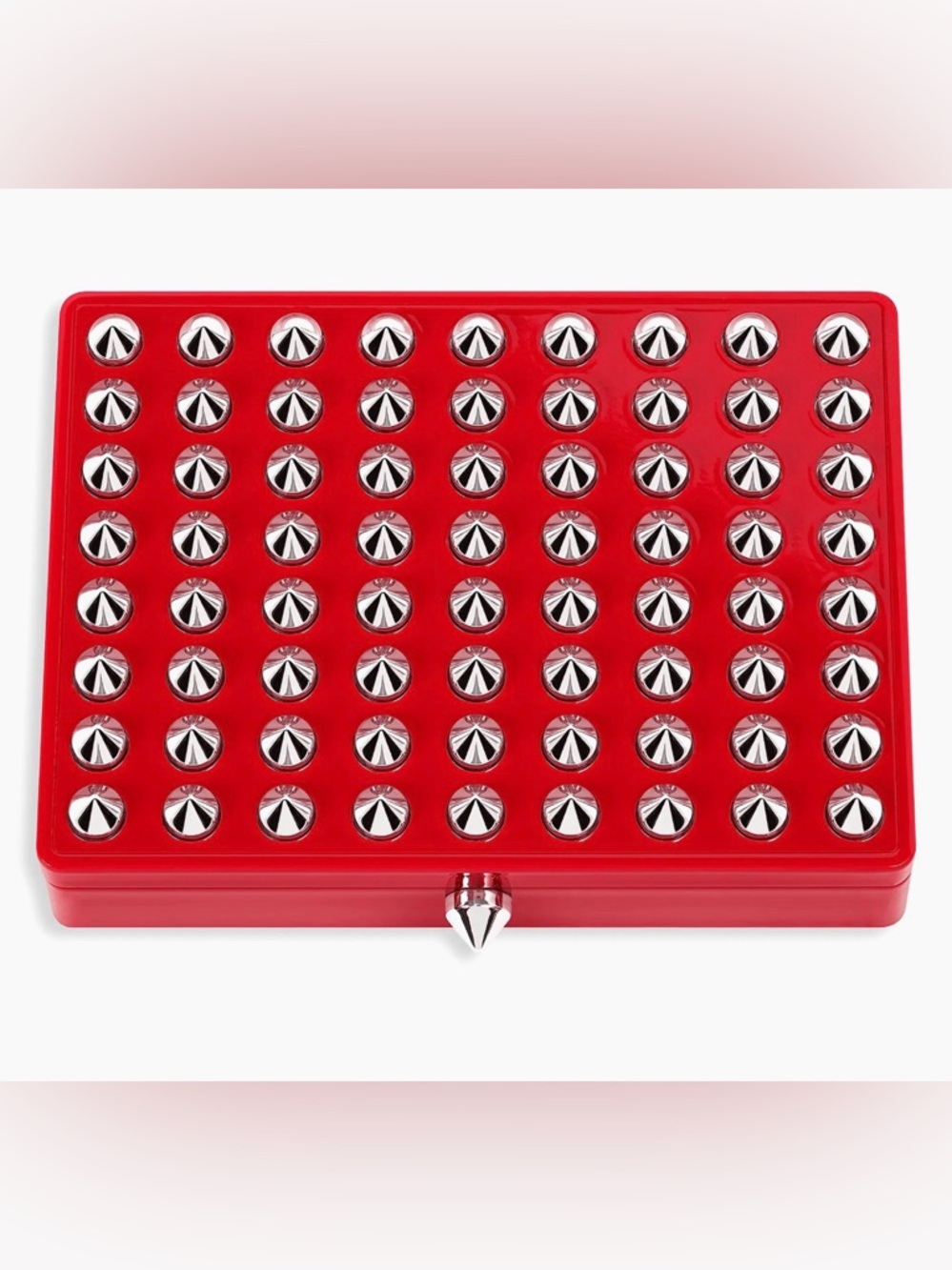 Christian Louboutin bundle of two Studded case with Silver Spikes